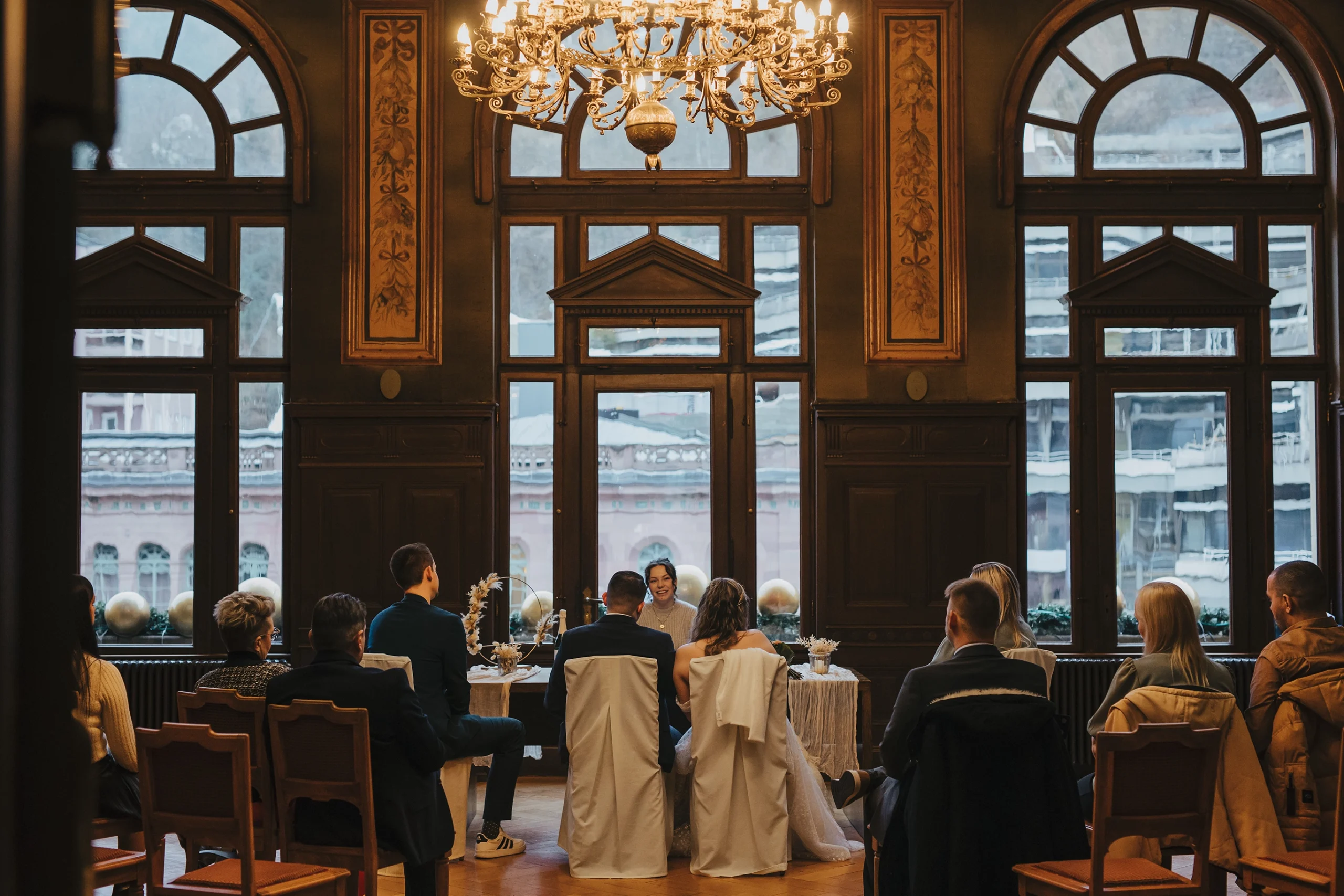 Überblick im Kuppelsaal bei einer Trauung