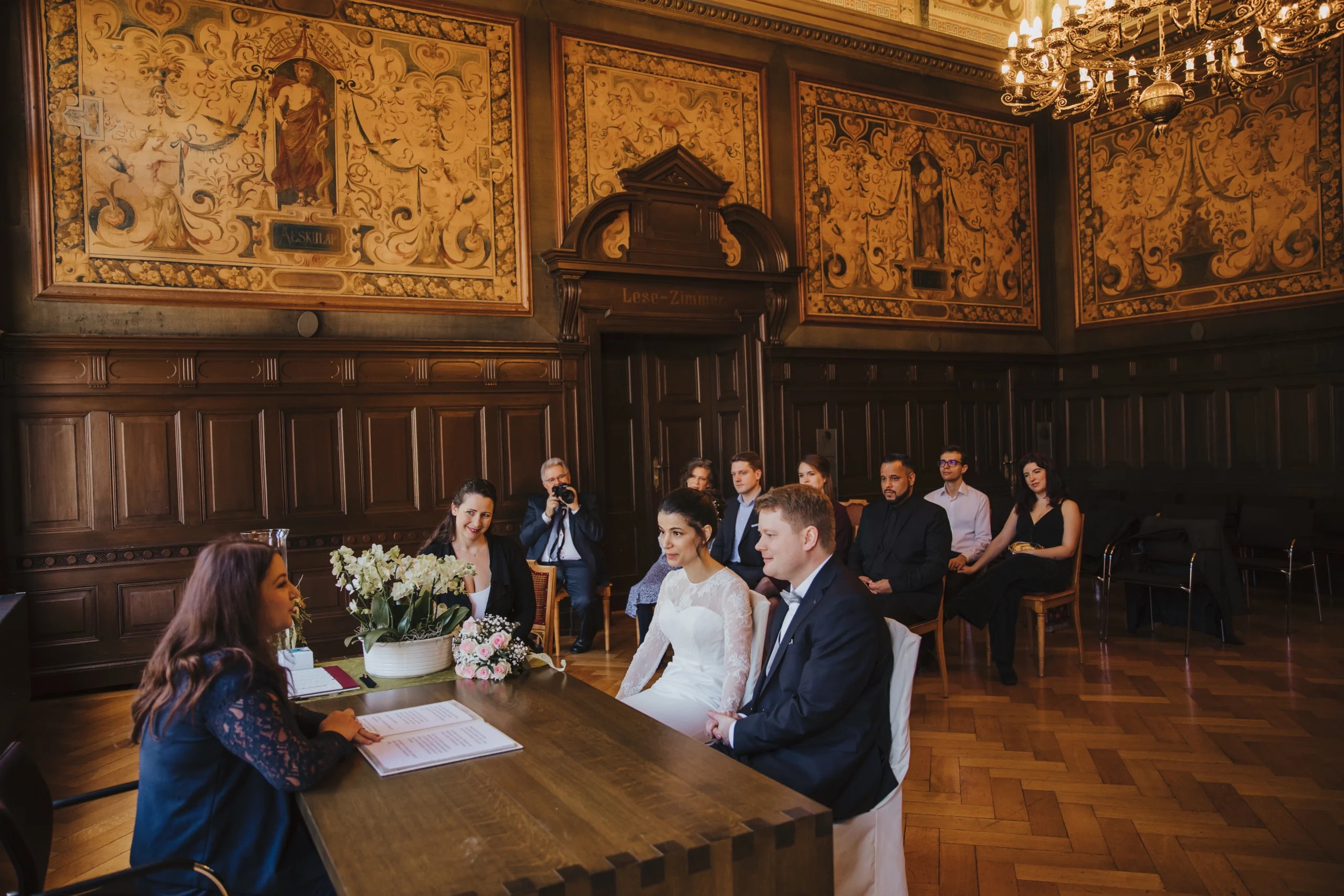 Königlicher Kuppelsaal während einer Trauung